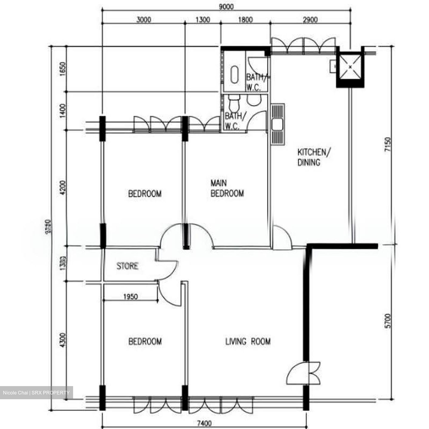 Blk 926 Hougang Street 91 (Hougang), HDB 4 Rooms #610602101